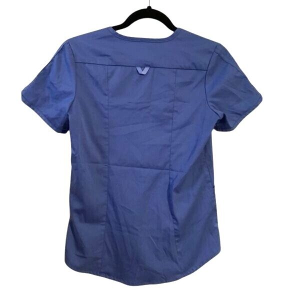 Adar Womens Scrub Set S In Blue Pro & Responsive Collections Polyester Blend V-N - Picture 4 of 14